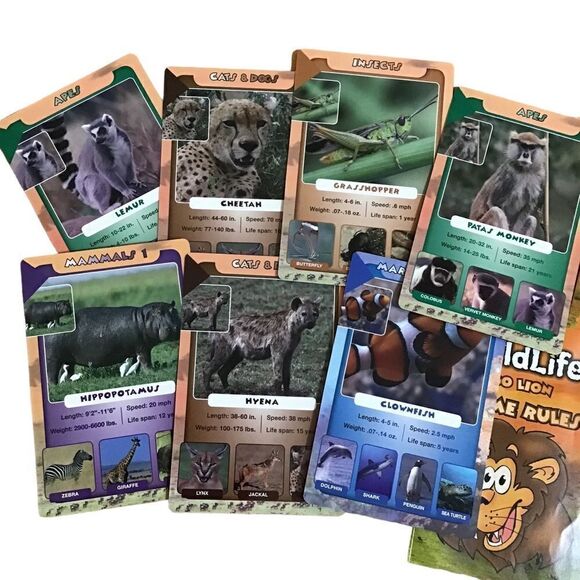 Wildlife‎ Fun Facts GO LION Card Game - Picture 5 of 5